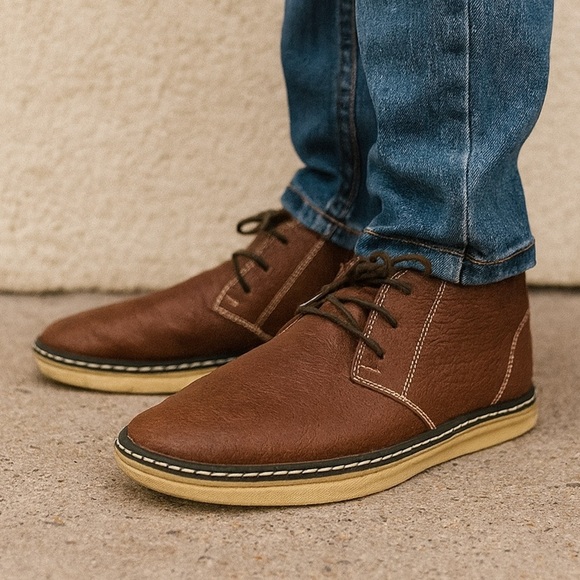 Johnston & Murphy Dark Brown Big Kid Chukka Boots Sz 3.5 M - Picture 1 of 15